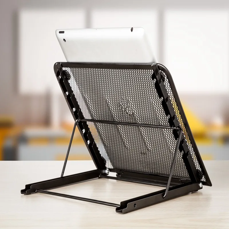 

Multi-functio Desktop Computer Bracket Radiator Cooling Cooler Mesh Ventilated Adjustable Laptop Stand Holder for Table Laptop