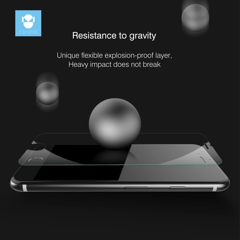 Fshang нано-покрытием Экран протектор Плёнки для iphone 8 7 6 6S закаленное Стекло