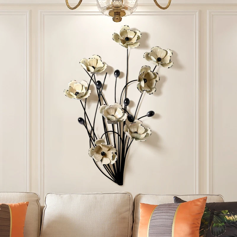 3d Europeo De Hierro Forjado Colgante De Pared 3d Stereo Flower