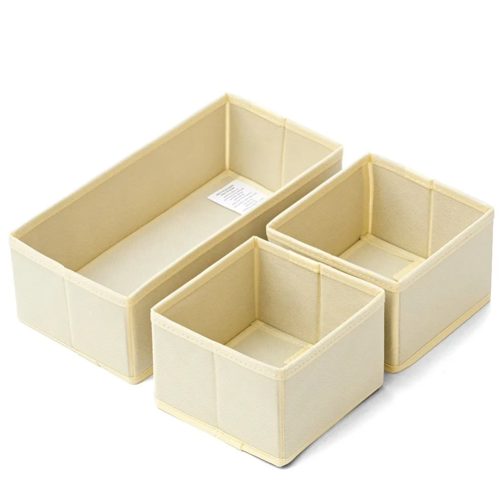 Hangerlink Set Of 3 Drawer Organizer Boxes Closet Dresser