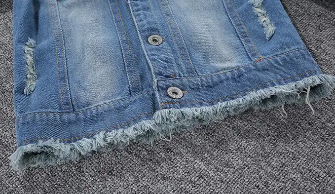 Jaqueta para Meninas com Capuz Cabolsas da Criança da Menina Babyinstar Menina Denim Jaqueta Casual Padrão Roupas Topos Crianças 23 capuz jaqueta denim casacos da criança da