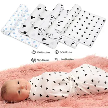 

Kidlove Baby Cotton 2-layer Simple Pattern Bath Towel Infant Towel Blanket