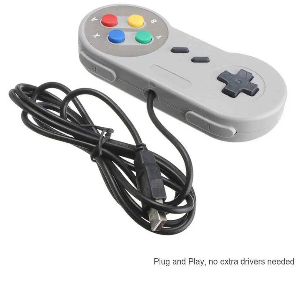 Контроллер USB для супер nintendo SNES Ретро Famicom игры Игровые Joypad геймпад для WINDOWS98/2000/ME/xp mac OS. XV10.2.8