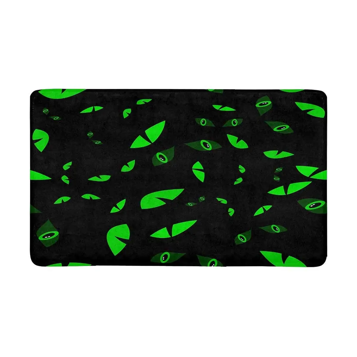 Happy Halloween Night Green Крытый Коврик латексная подложка нескользящая дверь коврик