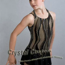 Лидер продаж лед фигурное катание платье для Для женщин красивый бренд Vogue фигурное катание платье для конкурса dr2791