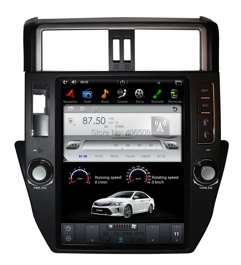 Excellent 12.1" Tesla Style Android 7.1 Car Player GPS Navigation for Toyota Land Cruiser Prado 150 2010 2011 2012 2013 with Radio BT 0 Excellent 12.1" Tesla Style Android 7.1 Car Player GPS Navigation for Toyota Land Cruiser Prado 150 2010 2011 2012 2013 with Radio BT 0