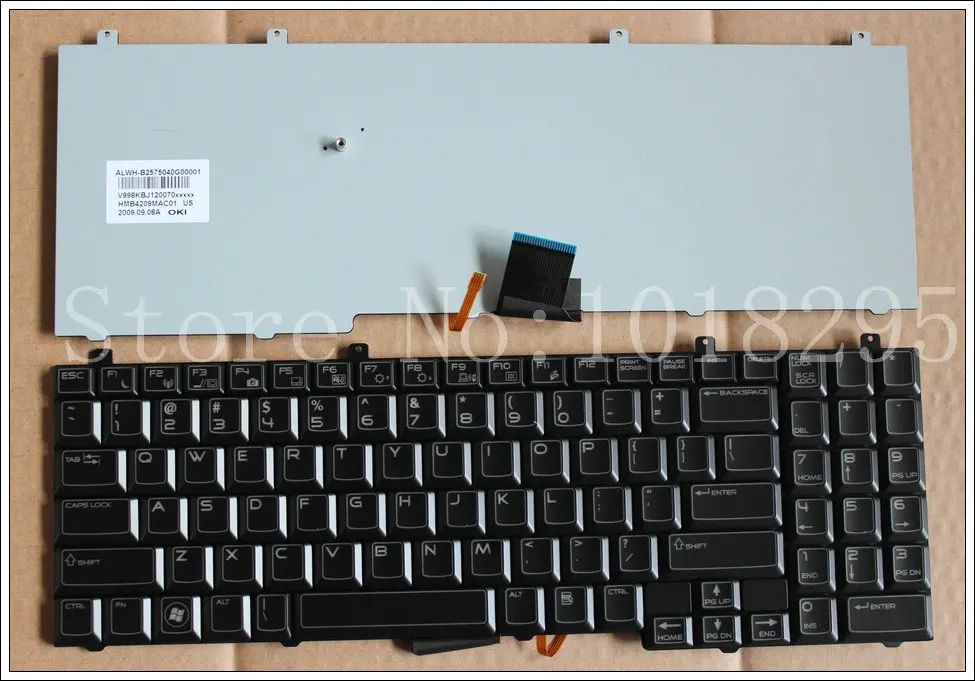 

New US black with backlit Laptop keyboard For DELL FOR Alienware Area 51 M17 HMB4209MAC01 V998KBJ120056