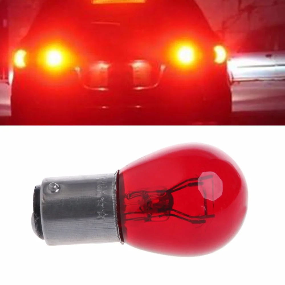 

S25 5W 1157 Bay15d DC 12V Car Tail Lamp Braking Light Stop Indicator Bulb Car Light Assembly 2018 Red Bulbs