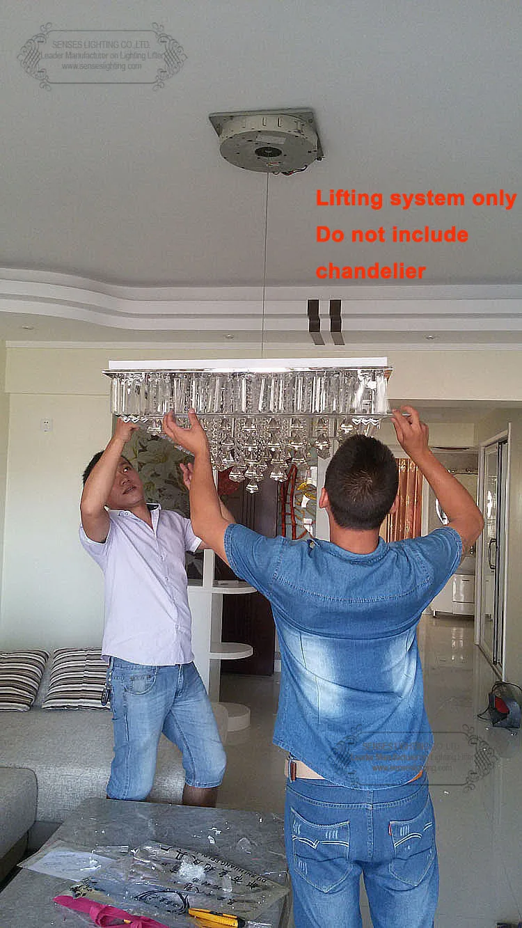 50KG 9m Motor for Chandelier Lamp Winch Wall Switch+Remote Control,110V,240V,