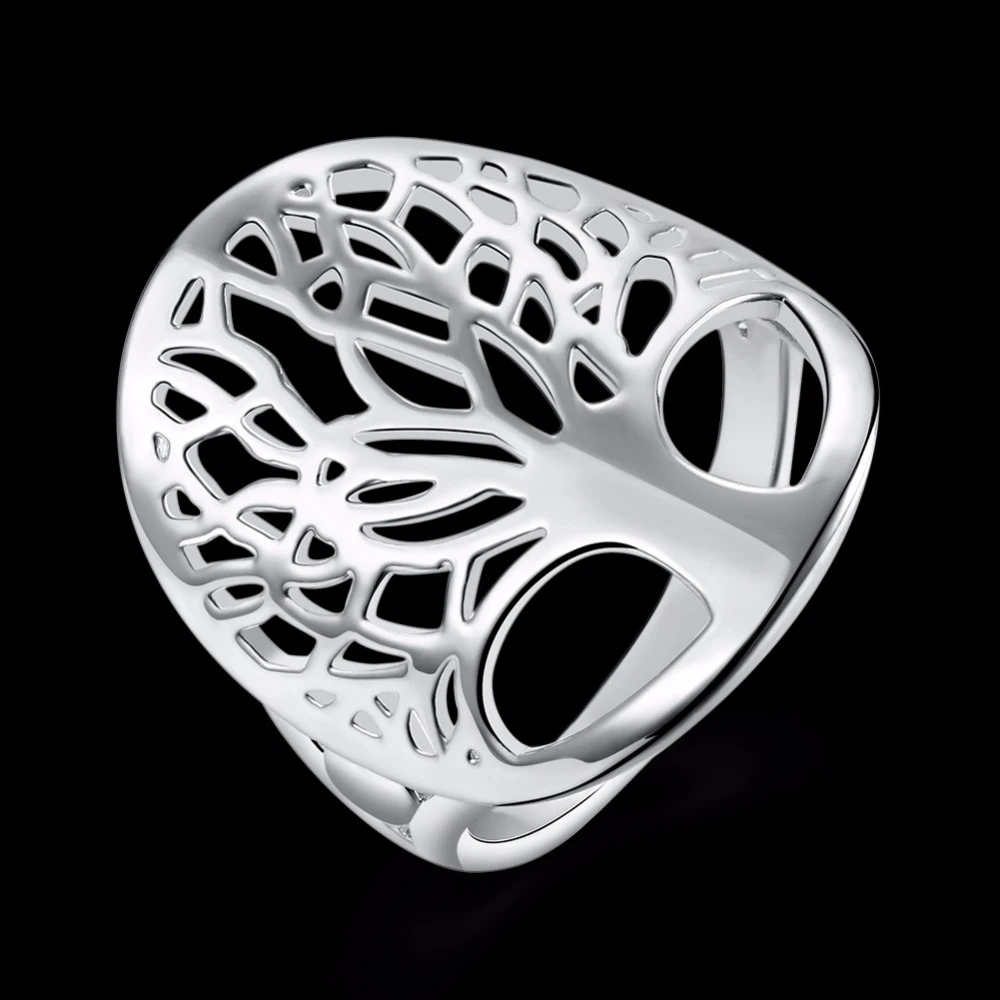 SMTCAT Дерево жизни кольцо классические аксессуары кольца из стерлингового серебра 925 Anillos ювелирные украшения для женщин новые подарки ко дню матери