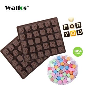 

WALFOS 26 English letters 4 whiteboard chocolate silicone mold candy ice cube mold pastry soap mold fondant cake DIY baking tool