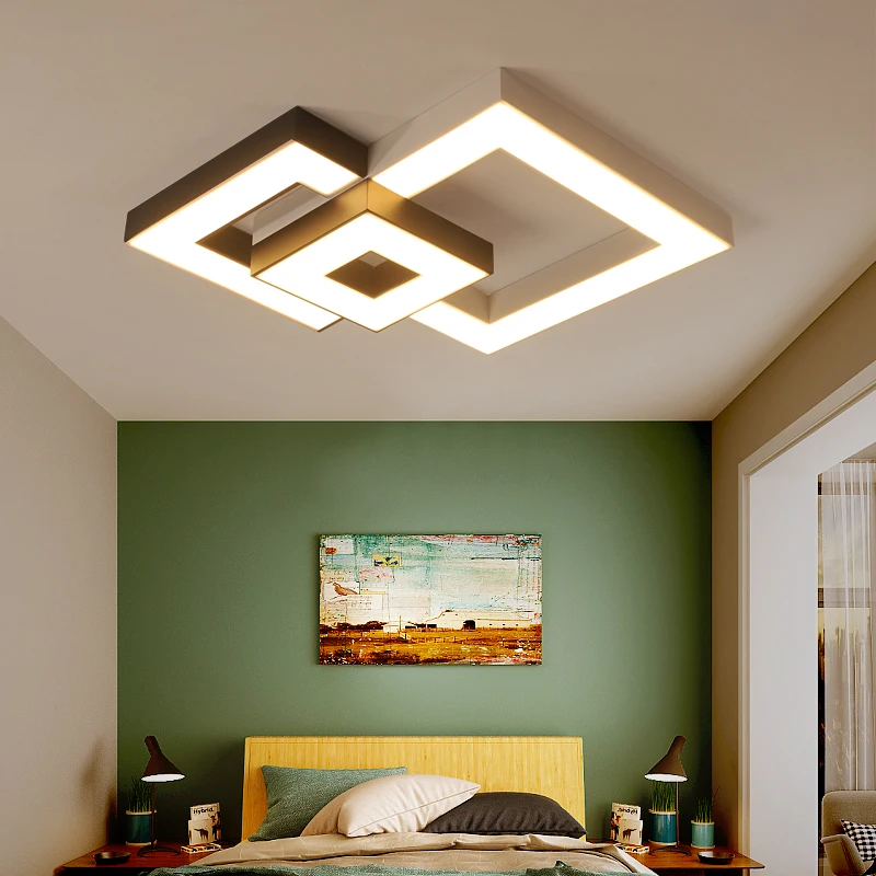 

Chandelierrec Modern LED Living Room Bedroom Decor Lighting Ceiling Lights Luminaries Dimming With Remote Control ceiling lamp