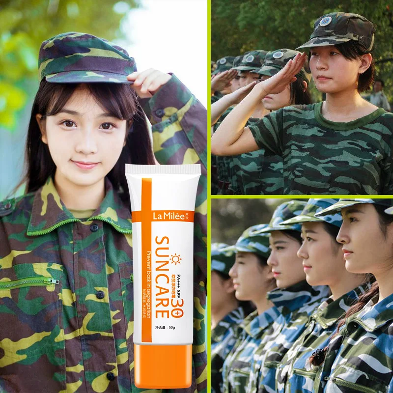 

LAMILEE SPF30+ PA+++ Facial Sunscreen Cream Beauty Skin Care Body Sunscreen Concealer Lasting Summer Essentials 50g
