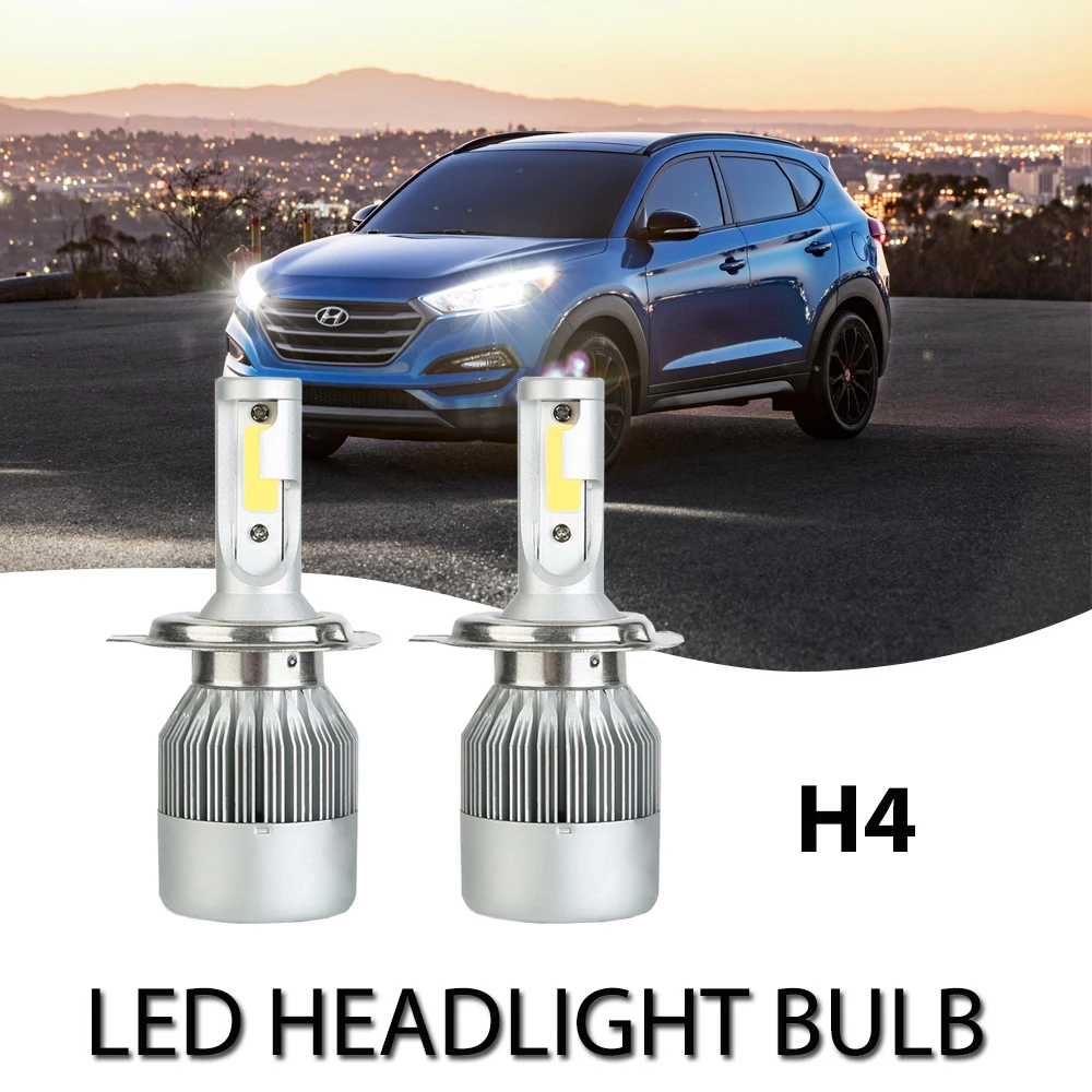 

2pcs H4 Led 72W 36W Running Lights Fog Lights Led Lamp for Auto Lada Niva VAZ Vw Polo Chevrolet Ford Opel Renault 8-48V DC