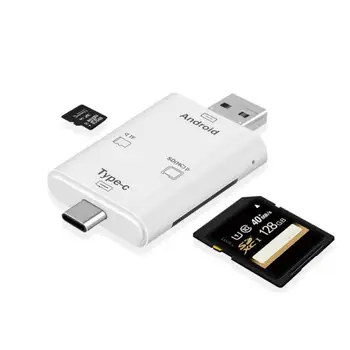 

USB Type-C 3 in 1 Multifunction Memory Card Reader Adapter USB Support TF/SD OTG Card Reader For Macbook Camera Android Phone