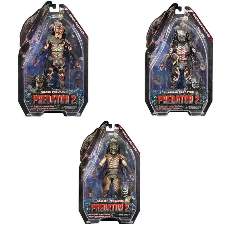 NECA Predator 2 Guardian Snake Stalker Predator PVC Action Figures Collectible Toys 7 18cm (1)