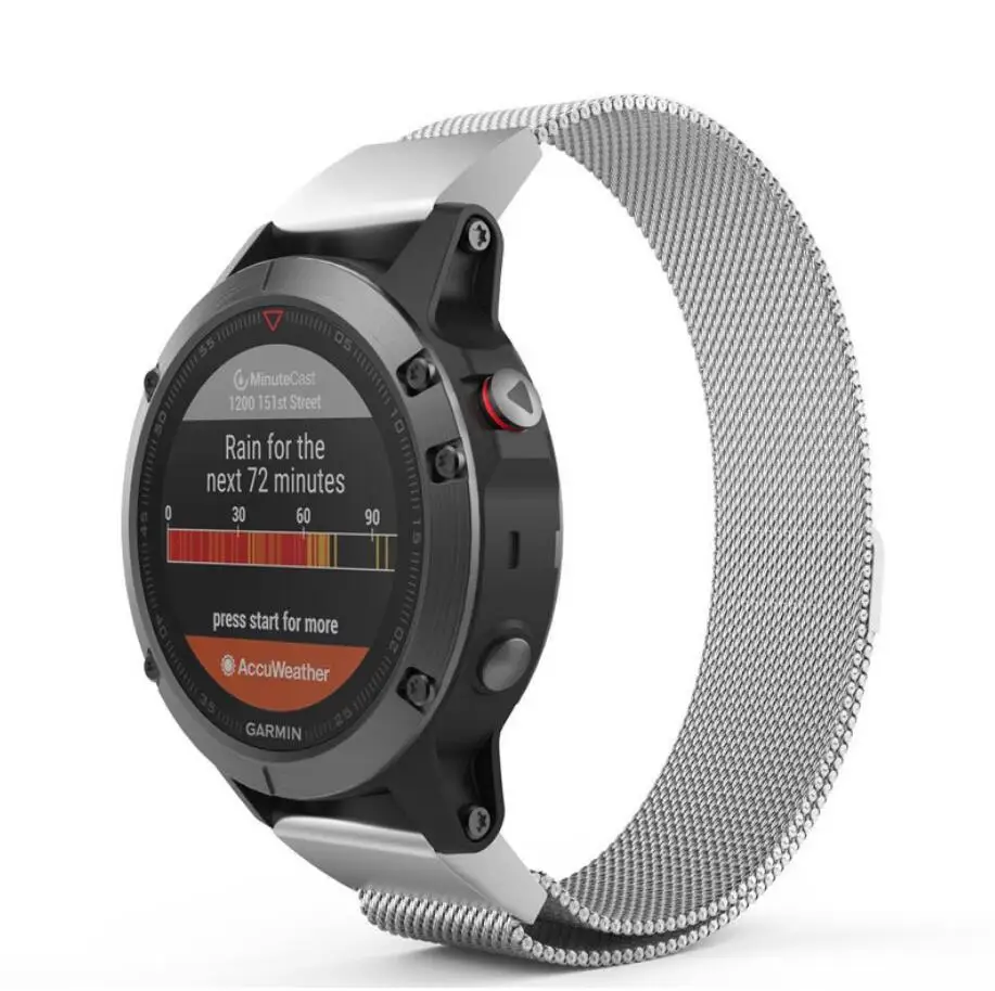 Sport Milanese Watchbands For Garmin Fenix5S Remove Bracelet For Garmin Fenix 5S 20mm Width Strap With Quick Fit Wrist Band Sport Milanese Watchbands For Garmin Fenix5S Remove Bracelet For Garmin Fenix 5S 20mm Width Strap With Quick Fit Wrist Band