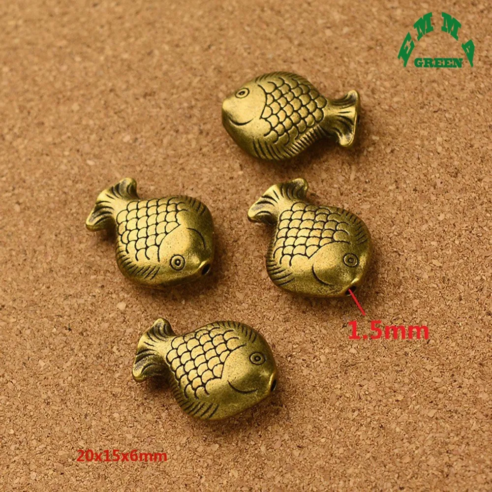 

Various New Design Goldfish Animal Fish Spacer Beads Shark Dorado Butterflyfish Crocodile Pendant Charms Fit DIY Jewelry Making