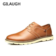 Echtes Leder Herren Schuhe Casual 2016 Frühjahr/Sommer Fashion Oxfords Schuhe Casual Männer schuhe Atmungs Wohnungen