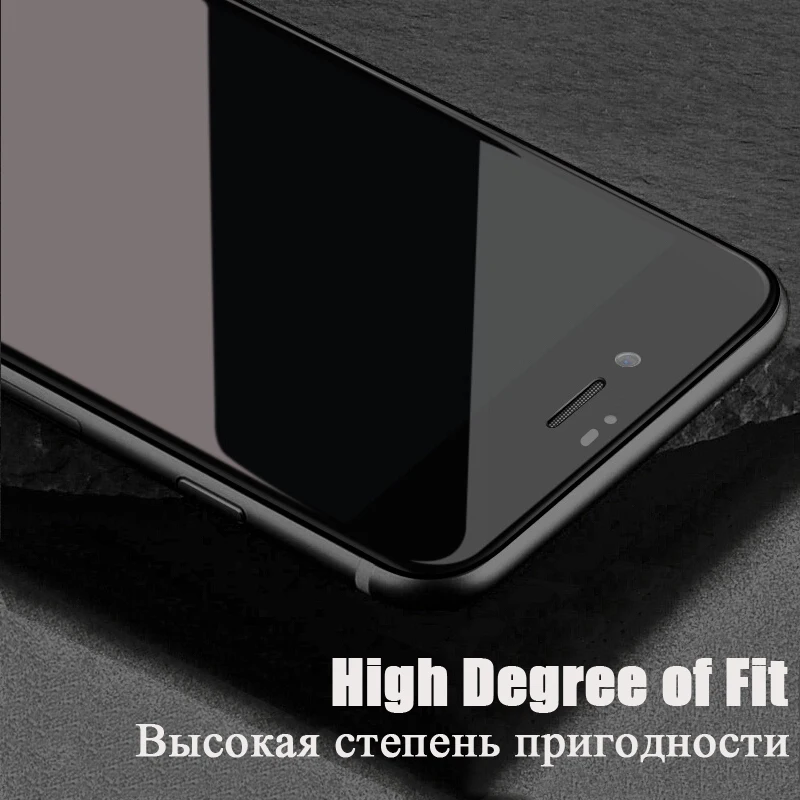Защитное стекло TOMKAS для iPhone 8 7 4D защита экрана с круглыми изогнутыми краями