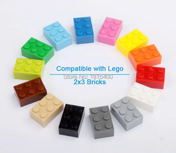 

Kids Building Toys 2X3* Plastic Bricks Toys Educational Blocks DIY Assembling Toys Compatible With Lego Classic Toys 50pcs/lot