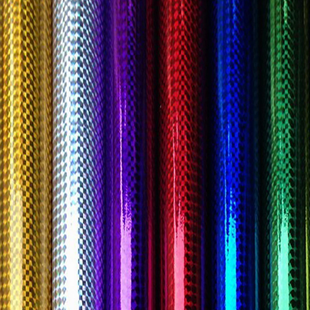 22.5x10cm 6pcs Holographic Adhesive Film Flash Fishing Lure Tape Fish Scale Skin Lure Metal Hard Bait Stickers