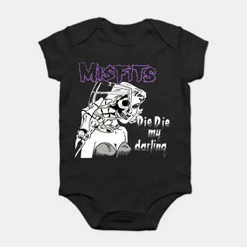

Baby Onesie Baby Bodysuits kid t shirt Cool Funny Tees New Misfits Punk Die Die My Darling Shirt Danzig Anime Clothing