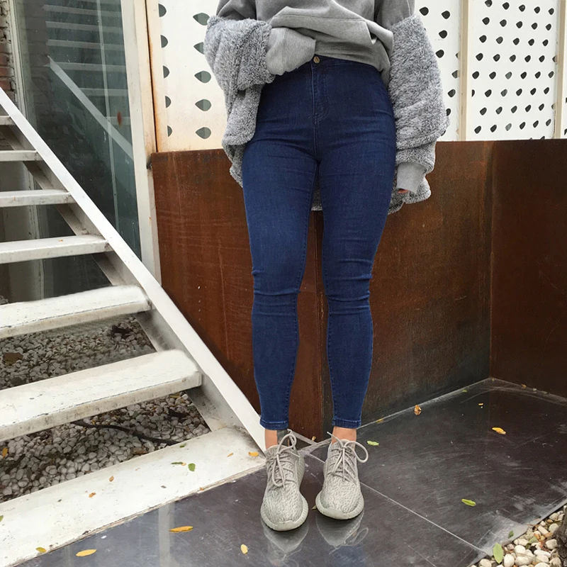 Jeans Womens High Waist Elastic Skinny Denim Long Pencil Pants Woman Jeans Camisa Feminina Lady Trousers