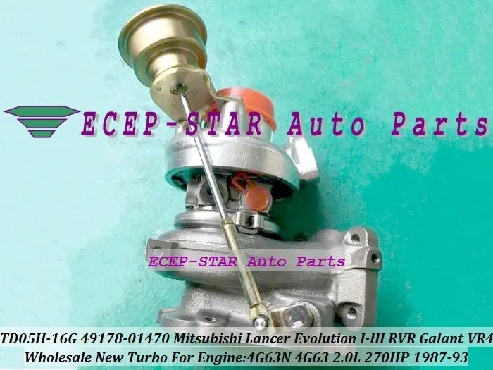 TD05H-16G 49178-01470 Turbo Turbocharger For Mitsubishi Lancer Evolution I-III RVR Galant VR4 1987-93 4G63N 2.0L 270HP (3)