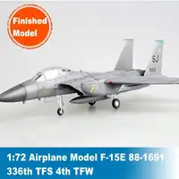 1: 72 ขนาดสำเร็จรูปเครื่องบินรุ่น F-15E 88-1691 336th TFS 4th TFW Airforce 37123