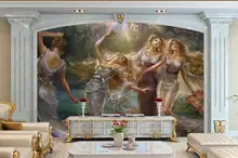 Custom 3d photo wallpaper 3d wall murals wallpaper European beauty painting TV setting wall paper 3d living room wall decoration Custom 3d photo wallpaper 3d wall murals wallpaper European beauty painting TV setting wall paper 3d living room wall decoration