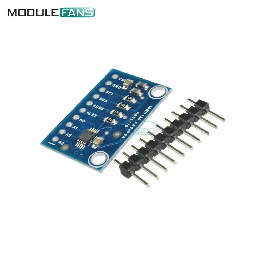 16 бит I2C IIC ADS1115 модуль ADC 4 канальный способ 4CH Pro усилитель усиления для Arduino RPi Diy Kit