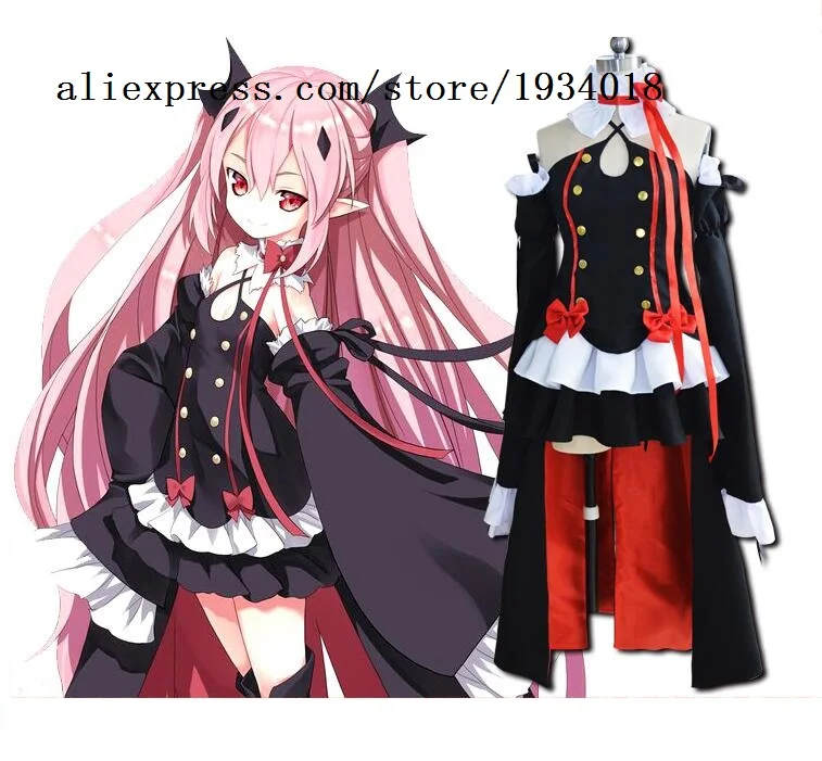 

Anime Seraph Of The End Owari no Seraph Krul Tepes Uniform Cosplay Costume Full Set Dress Outfit
