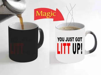 

You Just Got Litt Lit Up Funny Magic Color Change Coffee Mug Cup 11 Oz Christmas