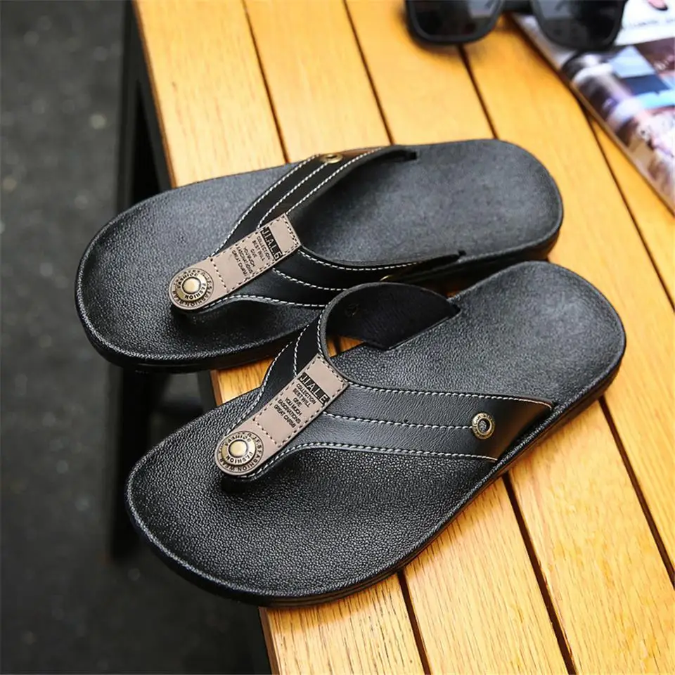 2019 LAISUMK Лето вне моды Повседневные шлепанцы Мужская обувь Шлепанцы из металла сандалии для пляжа мужской дизайнер высокое качество