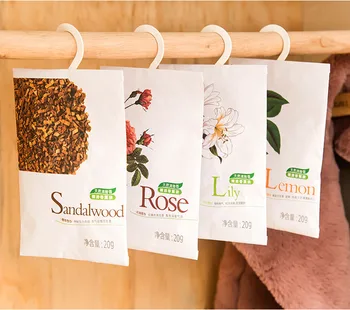 

6 Taste Natural Spice Fresh Air Scented Fragrance Home Wardrobe Drawer Car Perfume Sachet Bag Dehumidified Aromatherapy Package