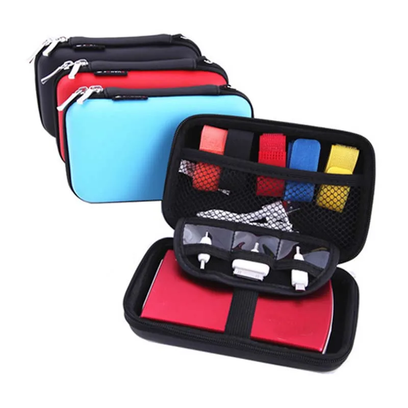 Waterproof USB Cable Storage Bag Organizer Hard Drive Earphone Flash
