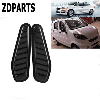 

ZDPARTS 2X Car Front Fender Engine Hood Air Vent Trim Sticker For Suzuki Grand Vitara Swift SX4 Mitsubishi ASX Audi A 4 Fiat 500