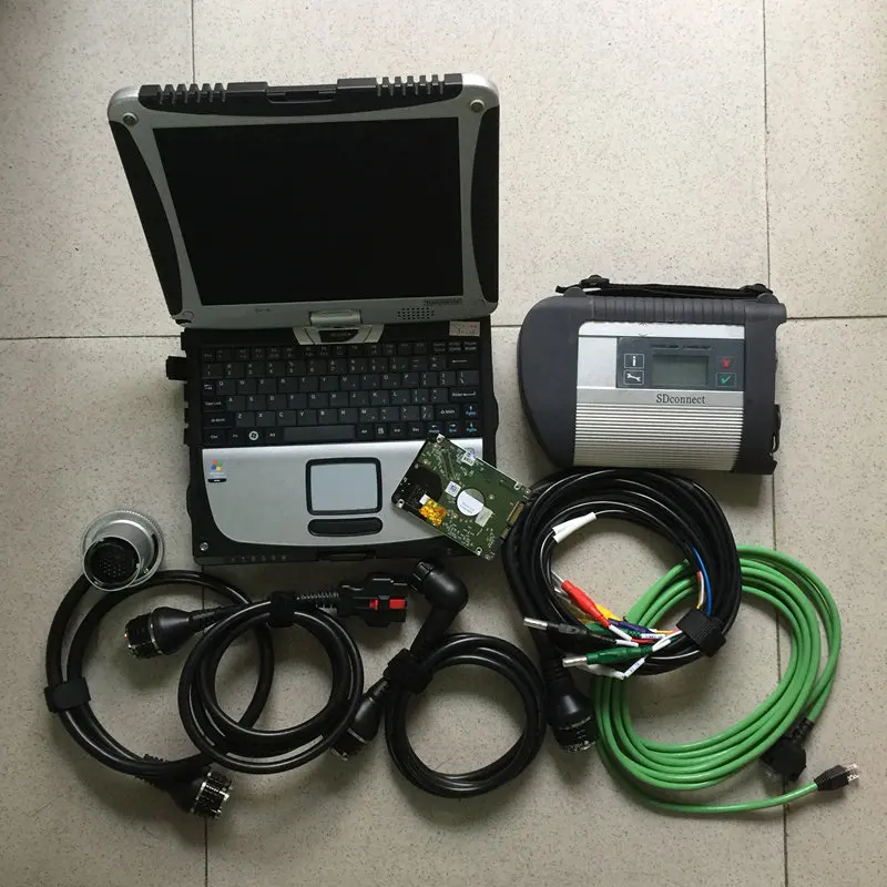 MB Star C4 SD Connect Compact Diagnose with cf19 laptop toughbook + v2020.09 FULL Software Diagnostic Tool Scanner ready to use |