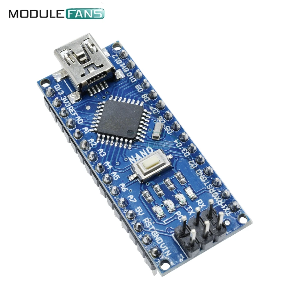 10 шт. Nano V3.0 3 0 мини USB драйвер 5 в 16 м Микроконтроллер плата CH340 g для Arduino с usb кабелем