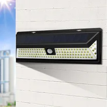 Широкий формат Солнечный уличный светильник Солнечный светодиодный Ночной светильник солнечный светильник на открытом воздухе движения Сенсор светодиодный 24/40/118 светодиодный s шланг для полива огорода, двора забор путь