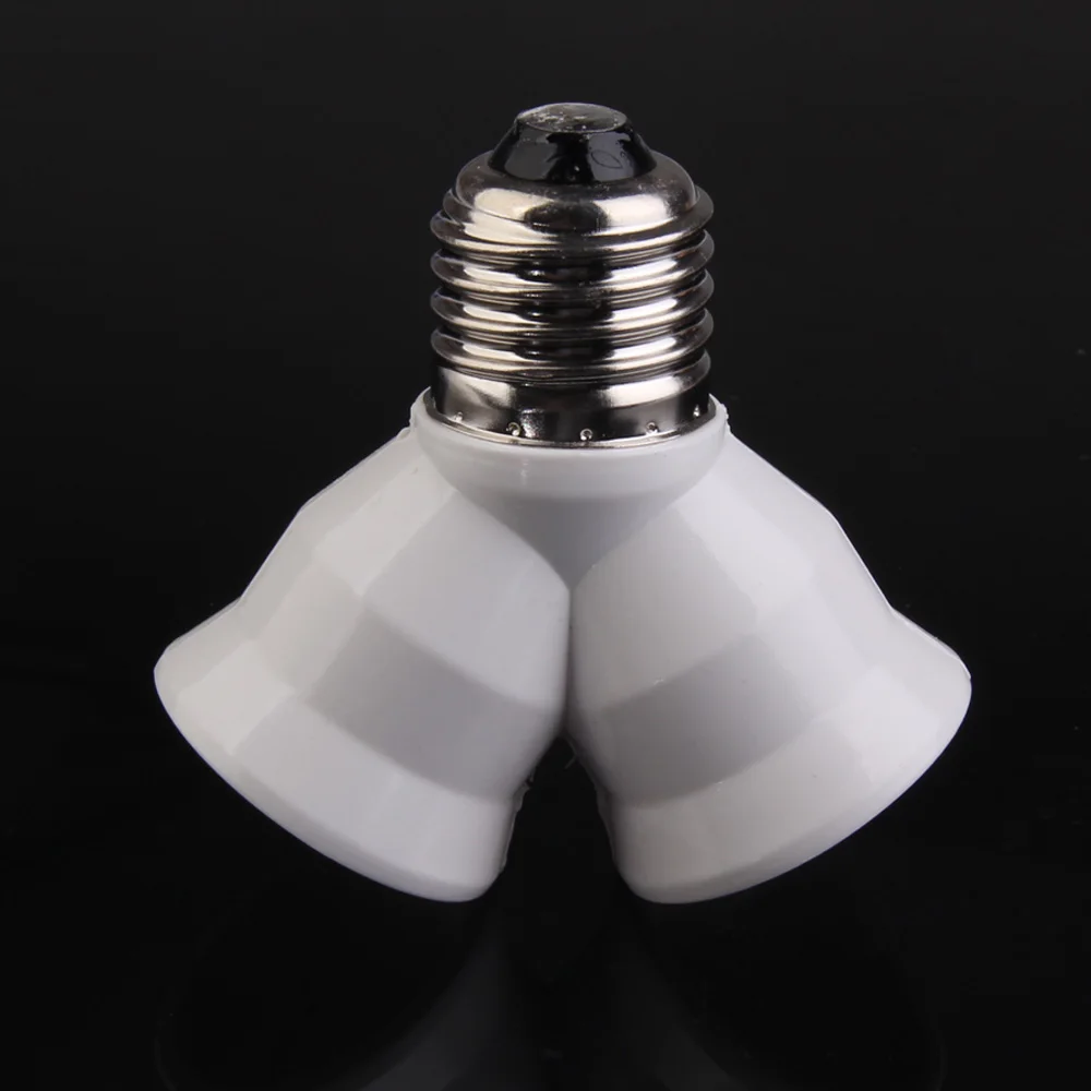 

E27 to 2xE27 LED Halogen Light Base Lamp Bulb Adapter Converter Socket