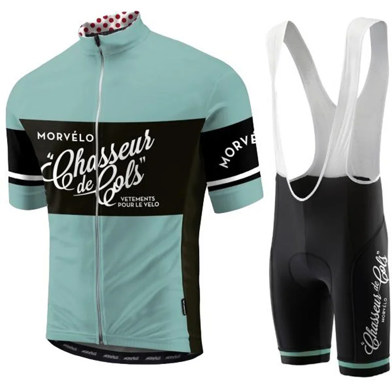 Команда Morvelo велосипедная одежда 3D гелевые прокладки нагрудник шорты трикотажный комплект для велоспорта быстросохнущие Мужские дышащие pro Maillot Culotte K122008 - Цвет: 013