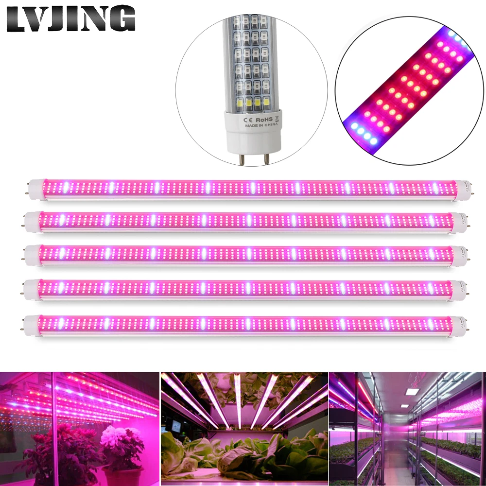 5pcs/Lot 60cm Full Spectrum Led Grow Light Bar 30W SMD2835 AC85 265V
