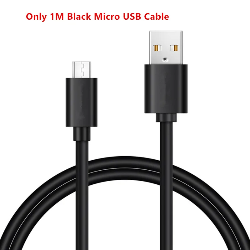 Микро USB дорожное настенное зарядное устройство адаптер для lenovo Tab 7 Эфирное Wi-Fi/Tab 4 8 10/Yoga 3 Pro Z8550/Tab3 8 LTE 1 м микро USB кабель - Тип штекера: Black Micro USB