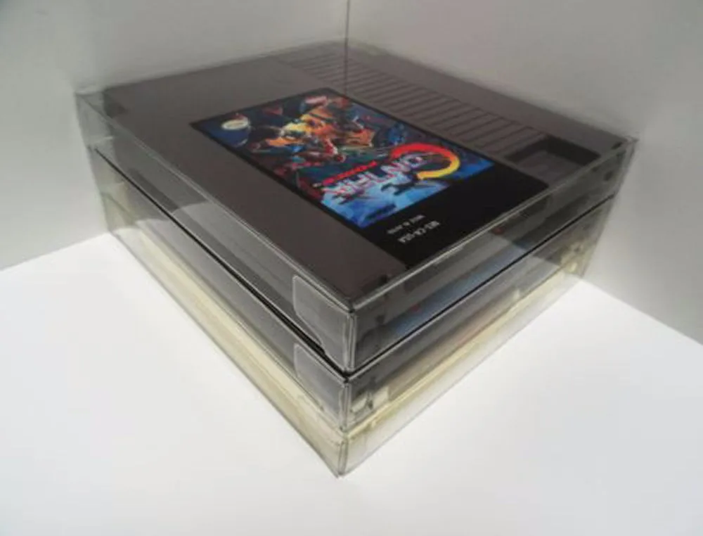 10 pcs Plastic Case For Nintendo NES CIB Cartridge Protector Archival