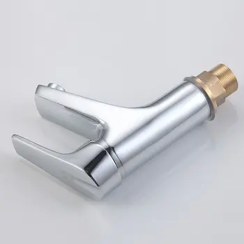 

Bathroom Basin Sink Faucet Chrome Single Handle Kitchen Tap Faucet Mixer Hot And Cold Water Hose Chrome Finished Cabinet Copper