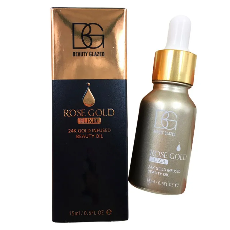 

New 24k Rose Gold Radiating Moisturizer 15ml Face Care Essential Oil Makeup Primer Makeup Base