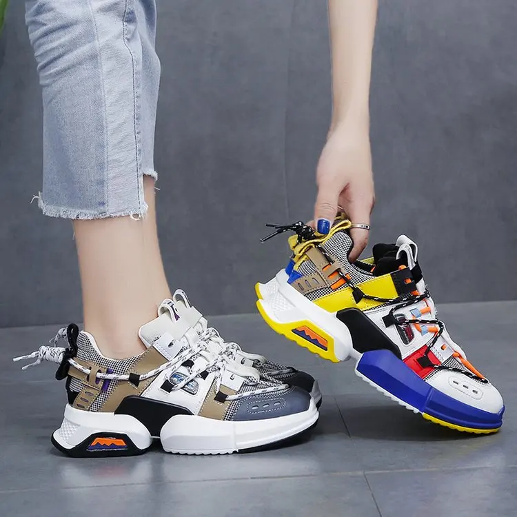 

Net red female 2019 summer and autumn new ins tide old shoes fashion wild increase casual sports shoes women