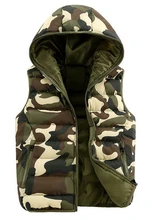 Mens & women Spring Autumn clothing fashion casual vest Men camouflage vests Men Down sleeveless jacket waistcoat
